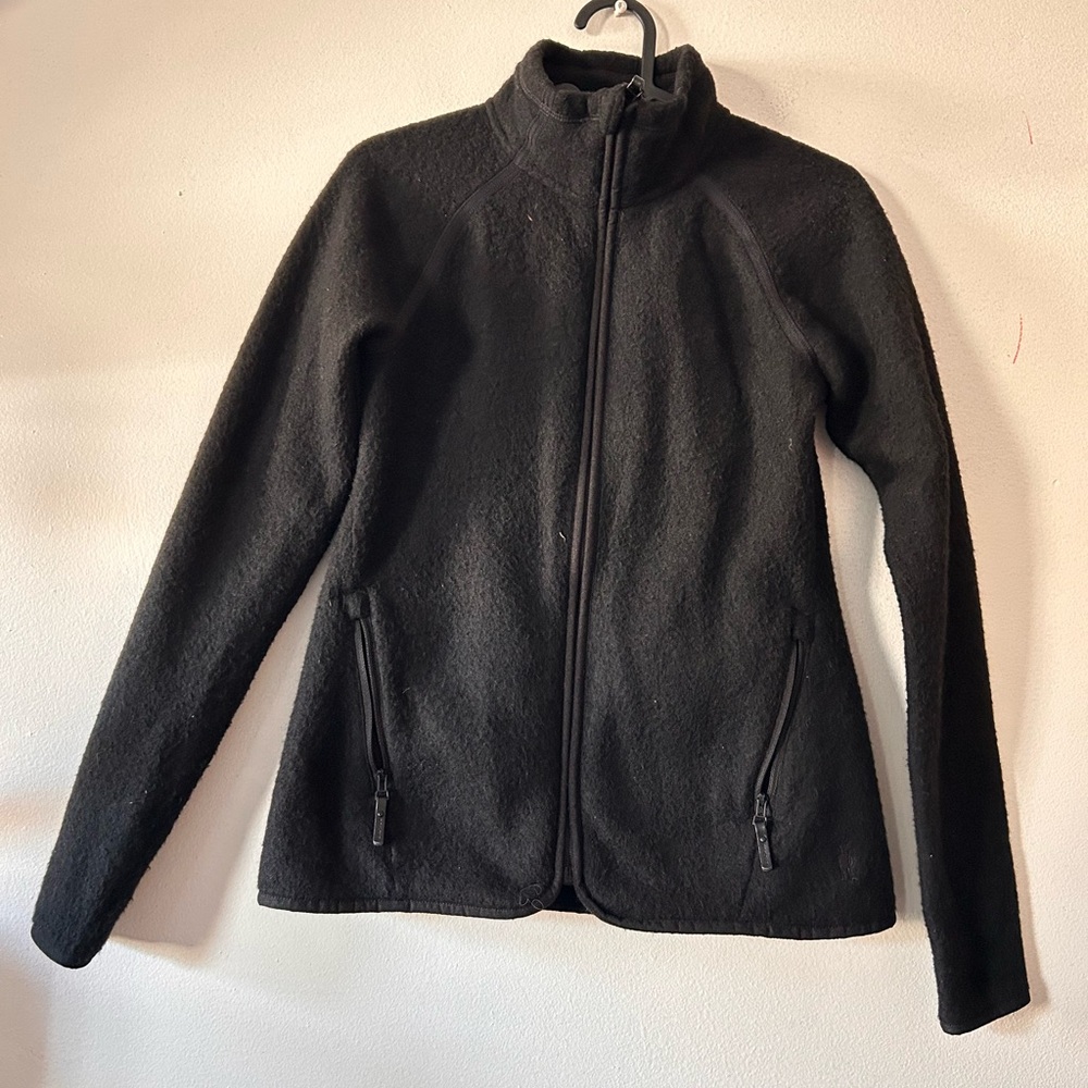 Smartwool Women's XS Hudson Trail Fleece Full Zip Black Sweater Jacket